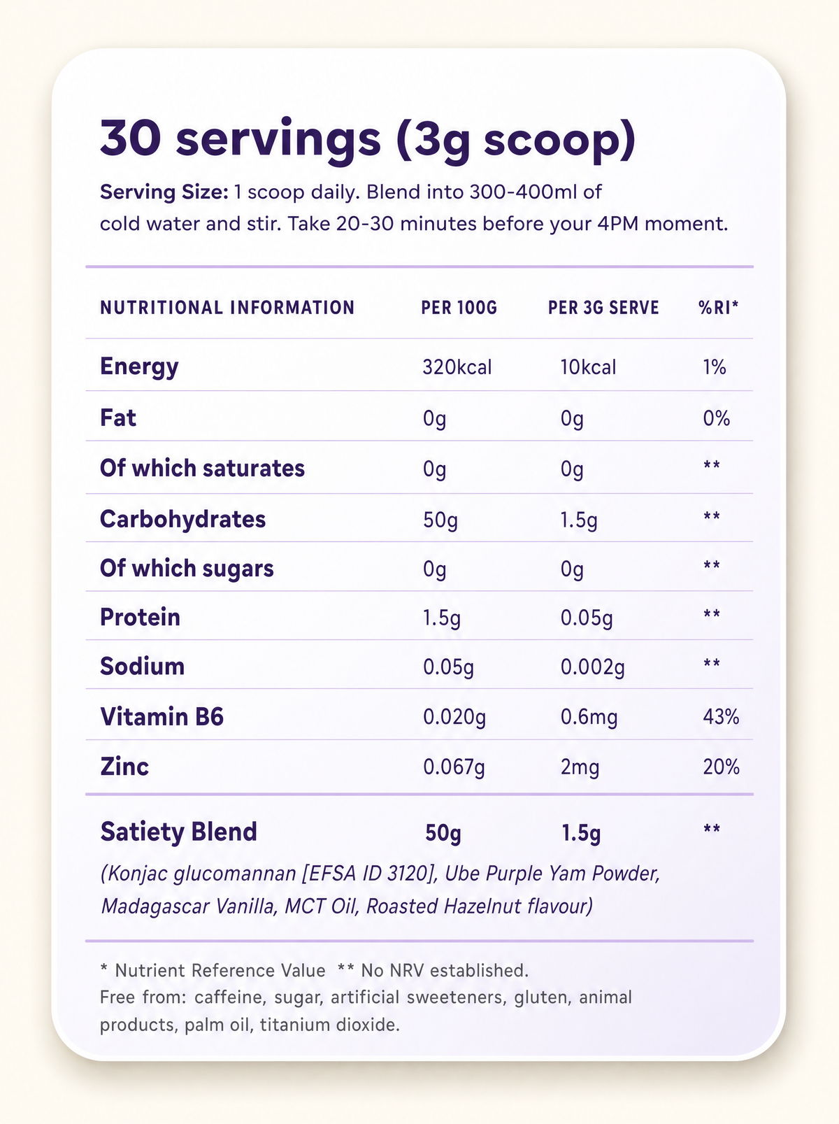 UBurn — Plant-based satiety drink